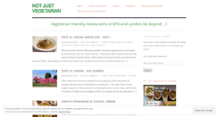 Desktop Screenshot of notjustvegetarian.com